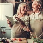 active elderly couple