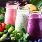 colorful smoothies