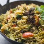 healthy vegan mushroom biryani recipe