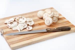 vegan mushroom biryani recipe closed cup mushrooms