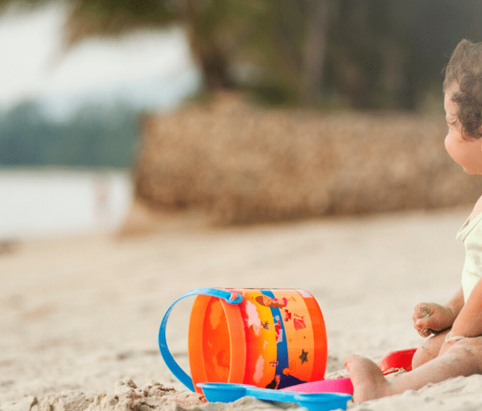 Kids at the beach