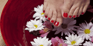 At home pedicure