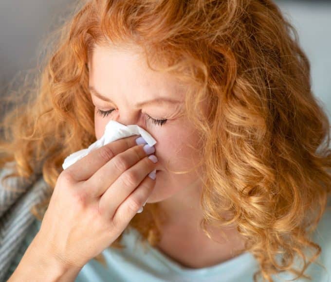 waking up with a stuffy nose